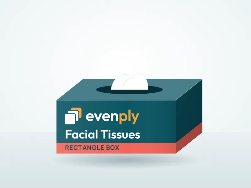 Evenply rectangle tissue box