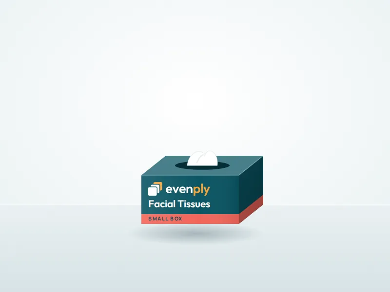 Evenply small tissue box